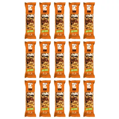 BeRaw Baton Orzechy pekan i mid Nuts&Honey bar pecan zgrzewka 15 x 30 g