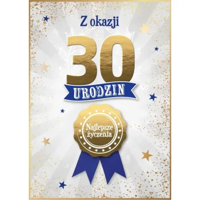 Armin Style KARNET URODZINY 30 B6 Z KOP AS GM-1291 FOL