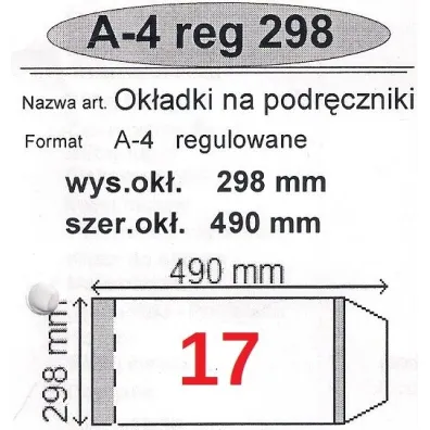 Narnia Ok�adka na podr�cznik A4 regulowana 50 szt.