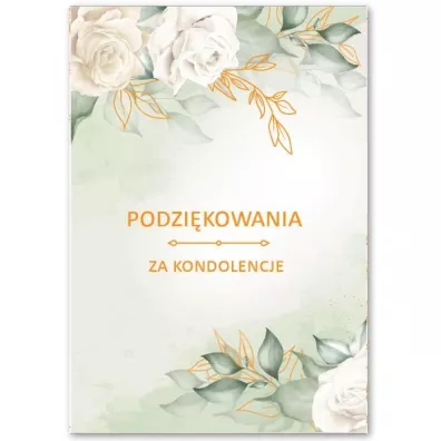 Trend Karnet Podzi�kowania za kondolencje
