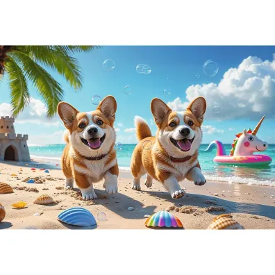 Puzzle 100 el. Corgi Trefl