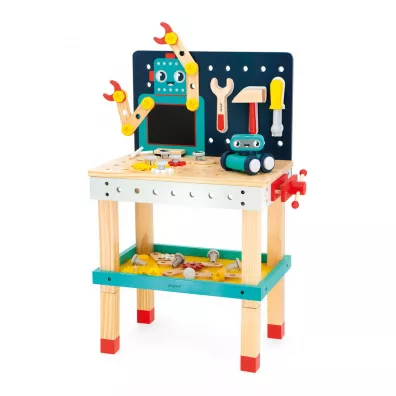 Duy stolik warsztat drewniany magnetyczny Robot Brico`Kids 3+ Janod