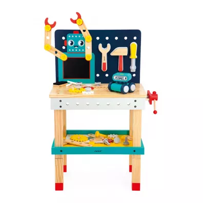 Duy stolik warsztat drewniany magnetyczny Robot Brico`Kids 3+ Janod