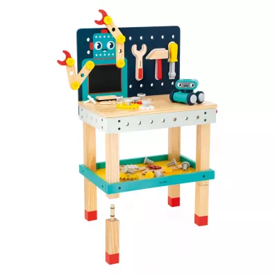 Duy stolik warsztat drewniany magnetyczny Robot Brico`Kids 3+ Janod