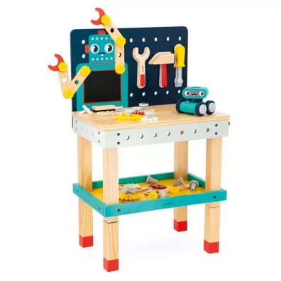 Duy stolik warsztat drewniany magnetyczny Robot Brico`Kids 3+ Janod