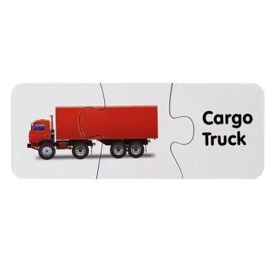 Puzzle edukacyjne 10 el. Transport LeanToys