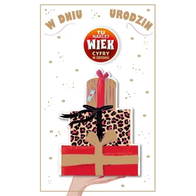 AbCard Kartka okoliczno�ciowa Urodziny (wymienne cyfry)