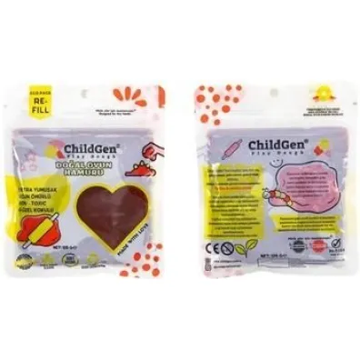 ChildGen Ciastolina naturalna br�zowa w saszetce 125g