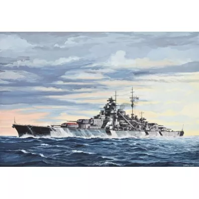 Statek 1:700 Battleship Bismarck Revell