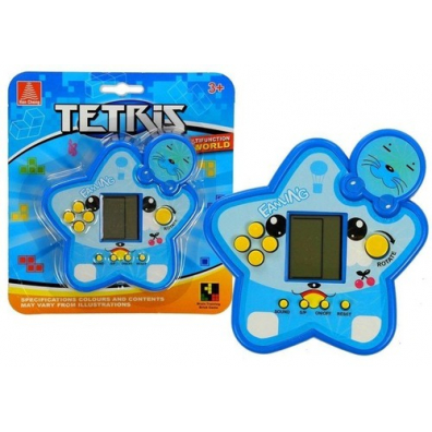 Gra elektroniczna Tetris gwiazdka niebieska Leantoys