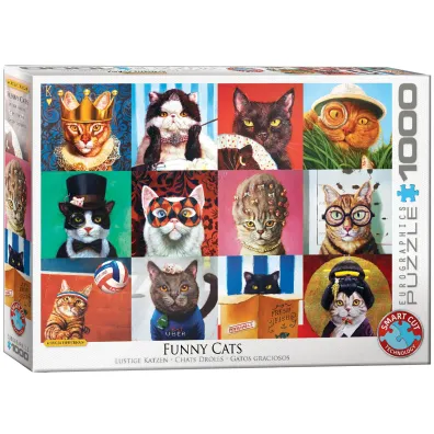 Puzzle 1000 el. Zabawne koty Eurographics