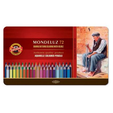 Koh-I-Noor Kredki Mondeluz w metalowym opakowaniu 3727 72 kolory