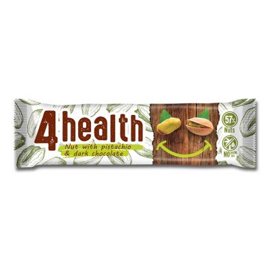 4health Baton orzechowy z pistacjami i gorzk czekolad 30 g