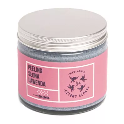 Mydlarnia 4 Szpaki Peeling Sona lawenda z sol morsk i himalajsk 250 ml
