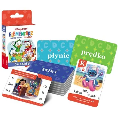 DISNEY UCZY MIX.  Elementarz. Tworz� zdania i czytam. Karty