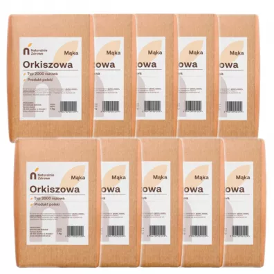 Naturalnie Zdrowe Mka orkiszowa razowa typ 2000 Zestaw 10 kg