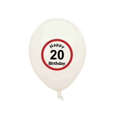 Balony Urodzinowe 20 Lat 30 cm 5 szt.
