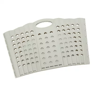 Kosz na pranie sk�adany organizer �azienkowy szary