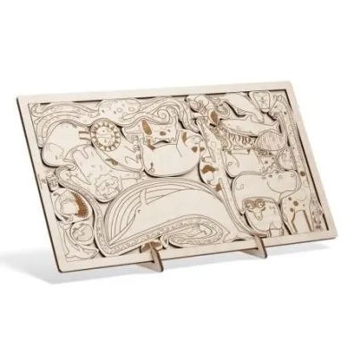 Puzzle drewniane - Abecad�o z ZOO wypad�o Sounds Wood