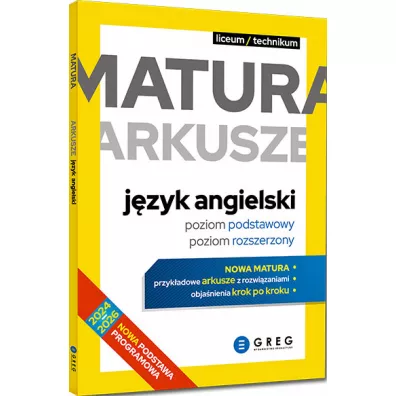 J�zyk angielski. Matura. Arkusze. Poziom podstawowy i rozszerzony 2026