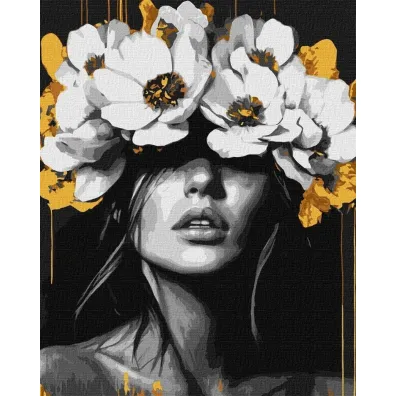 Ideyka Malowanie po numerach - Harmonia p�atk�w metal 40x50cm