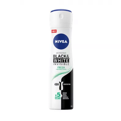 Nivea Black &White Invisible Fresh antyperspirant spray 48H 150 ml