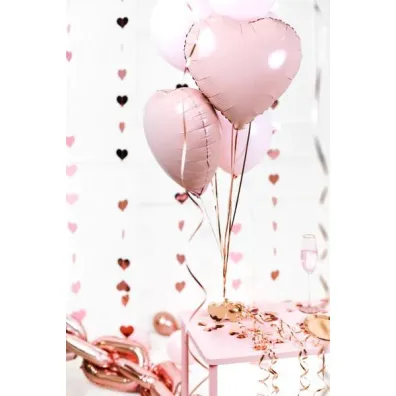 PartyDeco Balon foliowy serce jasny r�owy 45cm
