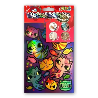 Naklejki holographic cats PENMATE