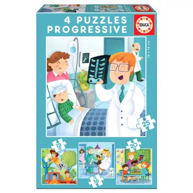 Puzzle 4w1 Kiedy dorosn, chc zosta... Educa