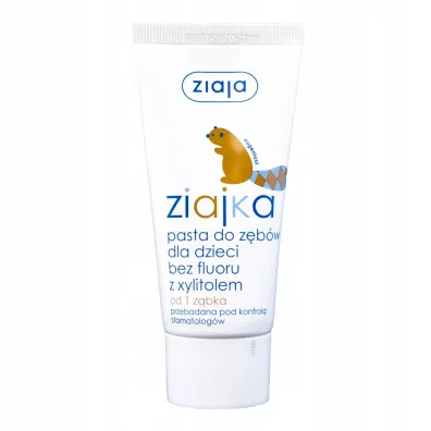 Ziaja Ziajka pasta do zbw dla dzieci bez fluoru z xylitolem 50 ml