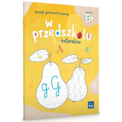 W przedszkolu naturalnie. Poziom B+. Zeszyt grafomotoryczny