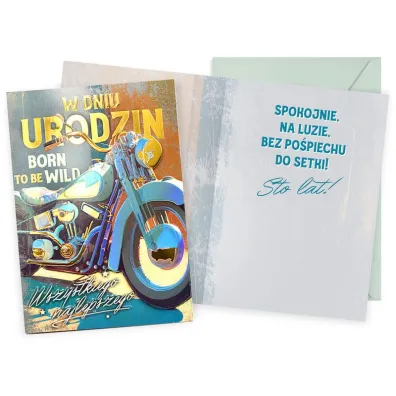 Passion Karnet Urodziny m�skie, motor DK-1077