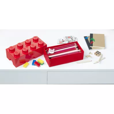 Lunchbox klocek LEGO czerwony