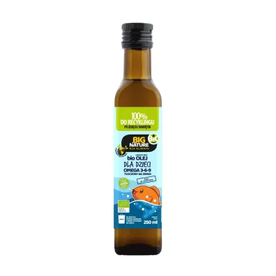 Big Nature Olej dla dzieci Omega 3-6-9 t�oczony na zimno - suplement diety 250 ml Bio