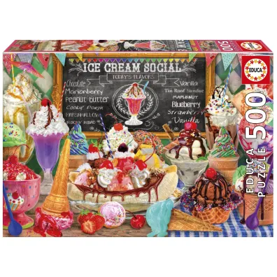 Puzzle 500 el. Lodziarnia Educa