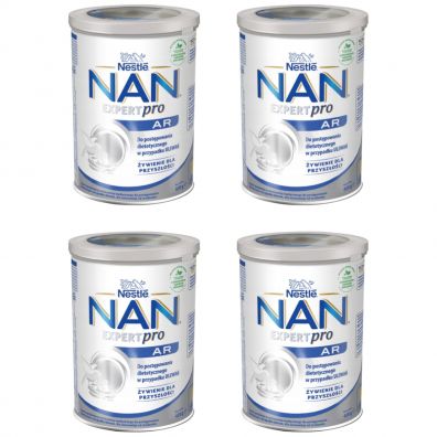 Nestle Nan Expert AR dla niemowlt z tendencj do ulewa od urodzenia Zestaw 4 x 400 g