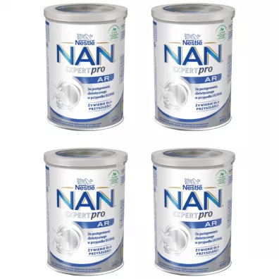 Nestle Nan Expert AR dla niemowl�t z tendencj� do ulewa� od urodzenia Zestaw 4 x 400 g