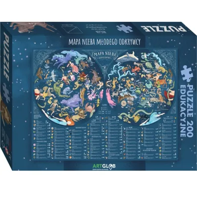 Puzzle 200 el. Mapa Nieba M�odego Odkrywcy ArtGlob
