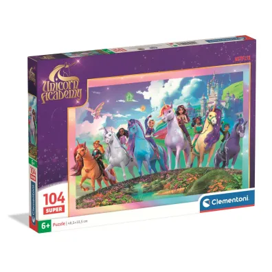 Puzzle 104 el. Super Unicorn Academy Clementoni