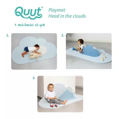 Quut Mata do zabawy piankowa podogowa Chmurka Playmat Dusty blue