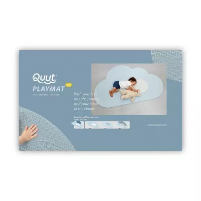 Quut Mata do zabawy piankowa podogowa Chmurka Playmat Dusty blue
