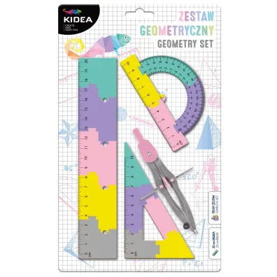 Derform Zestaw geometryczny 20cm 4 el. Puzzle