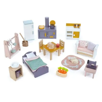 Zestaw mebelk�w drewniany do domku Tender Leaf Toys