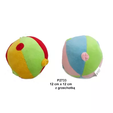 Pi�ka grzechotka 12cm MIX Sun-Day