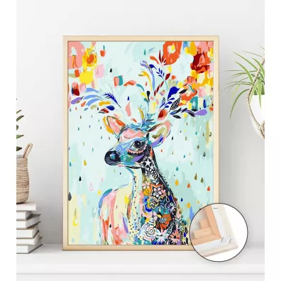 Twoje Hobby Malowanie po numerach - Kolorowy jele� 40x50cm