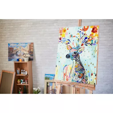 Twoje Hobby Malowanie po numerach - Kolorowy jele� 40x50cm