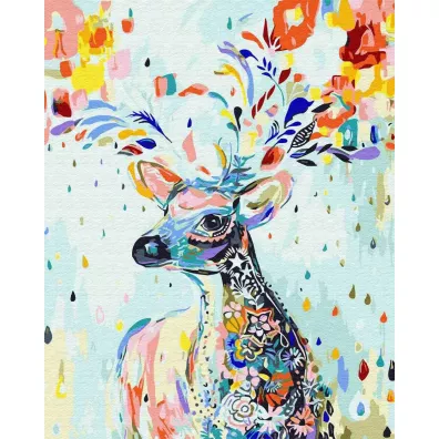 Twoje Hobby Malowanie po numerach - Kolorowy jele� 40x50cm