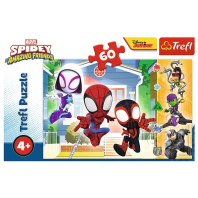 Puzzle 60 el. Spidey and his Amazing Friends Marvel. W �wiecie Spidey`a Trefl