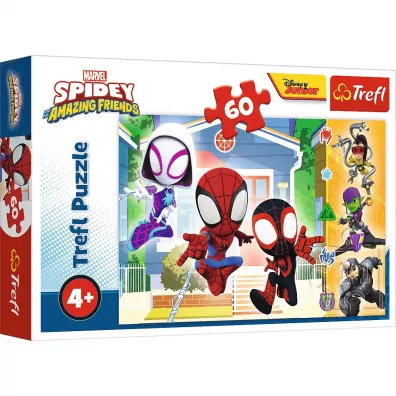 Puzzle 60 el.  Spidey and his Amazing Friends Marvel. W wiecie Spidey`a Trefl