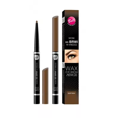 Bell Wax Eyebrow Pencil wosk do brwi w kredce 02 Szatynka 12 ml